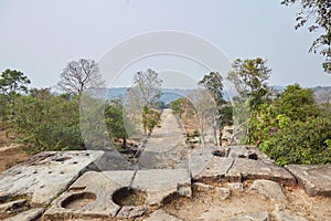 The ancient Khmer temple of Preah Vihear in Cambodia