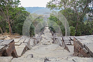 The ancient Khmer temple of Preah Vihear in Cambodia