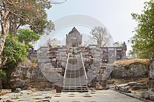 The ancient Khmer temple of Preah Vihear in Cambodia