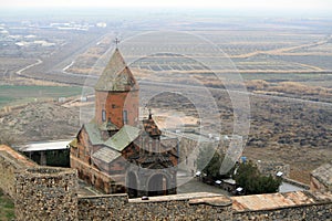 The ancient Khor Virap Monastery in Armenia