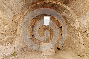 The ancient kitchen in Pompeii city