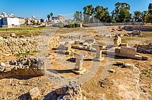 Ancient Kition, an archaeological site in Larnaca