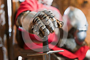 Ancient knight Iron glove