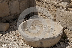 Ancient Kourion Grinding Stone