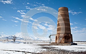 Ancient Kyrgyz Burana tower