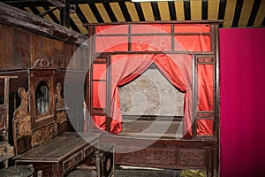 Ancient Lady`s Maiden Bedroom of China