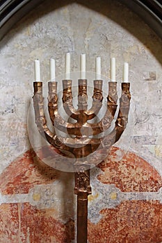 Ancient lamp stand Menorah