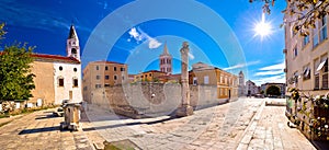 Ancient landmarks of Zadar view