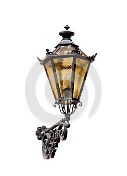 Ancient lantern isolated