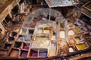 An ancient leather tannery photo