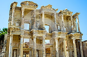 The ancient library of Celsus in Ephesus, Turkey