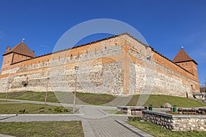 Ancient Lida castle. The city of Lida. Republic of Belarus