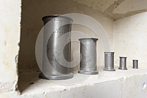 Ancient litre cilinders photo