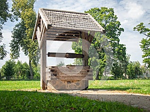 Ancient log water well