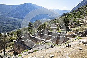 Ancient Lycian City of Arykanda. Overview of the gymnasium complex.