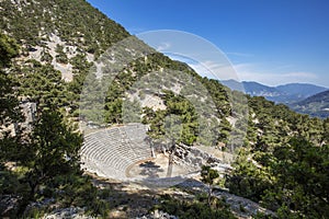 Ancient Lycian City of Arykanda. Overview of the gymnasium complex.