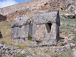 Ancient Lycian rock tombs