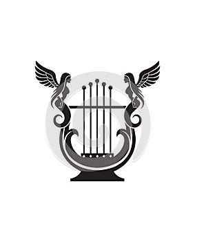 Ancient lyre icon