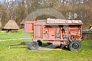 Old threshing machine