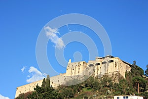Ancient malaspina castle of the city of Massa.