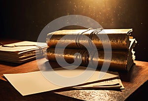 Ancient books. Generative AI