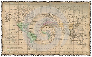 Ancient map of the world