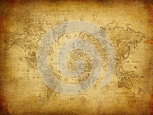 Ancient map of the world