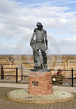 Ancient Mariner Statue Watchet Harbour photo