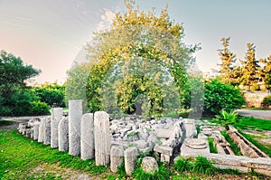 Ancient Market of Athens Greece