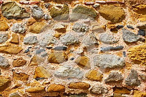 Ancient masonry of rough stones