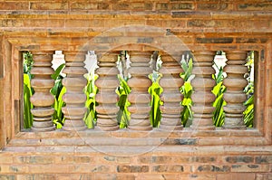 Ancient masonry window.