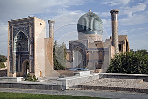 Ancient mausoleum in Uzbekistan photo
