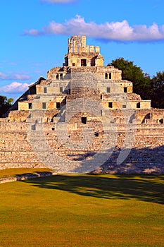 Mayan pyramids in Edzna campeche mexico XI photo