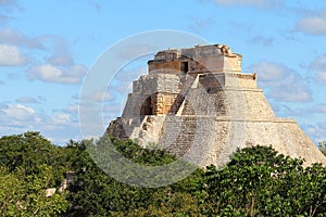 Mayan pyramids in Uxmal near merida yucatan mexico III