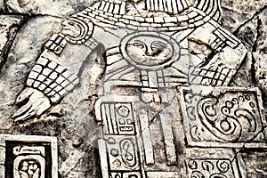 Ancient Mayan hieroglyphics