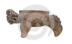 Ancient Mayan pottery isolated