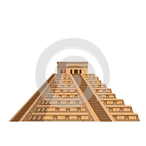 Ancient Mayan pyramid icon