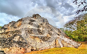 Ancient Mayan ruins at Becan in Mexico photo