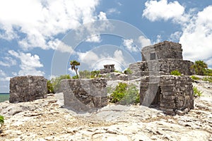 Ancient Mayan ruins in Tulum, Mexico