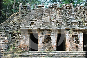 Ancient Mayan ruins at Yaxchilan, Chiapas, Mexico
