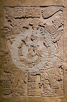 Ancient Mayan stone carving