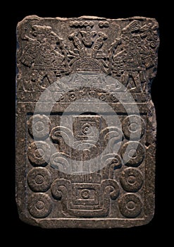 Ancient Mayan stone carving