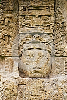 Ancient Mayan stone sculpture