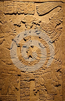 Ancient Mayan tablet photo