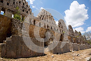 Ancient Mayan temple ruins