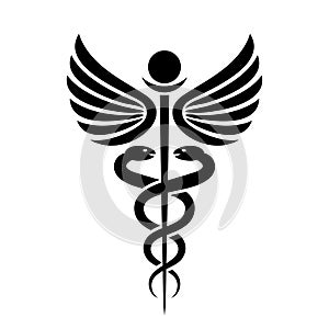 Ancient medical symbol caduceus