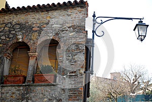 Ancient medieval house in ArquÃ  Petrarca Veneto Italy