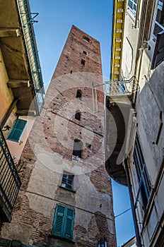 The ancient medieval tower of Noli