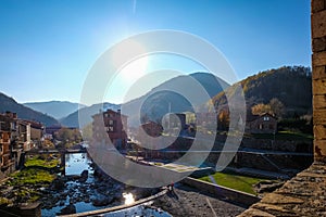 Ancient medieval town of Camprodon in Gerona, Spain