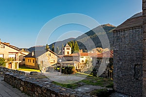 Ancient medieval town of Camprodon in Gerona, Spain